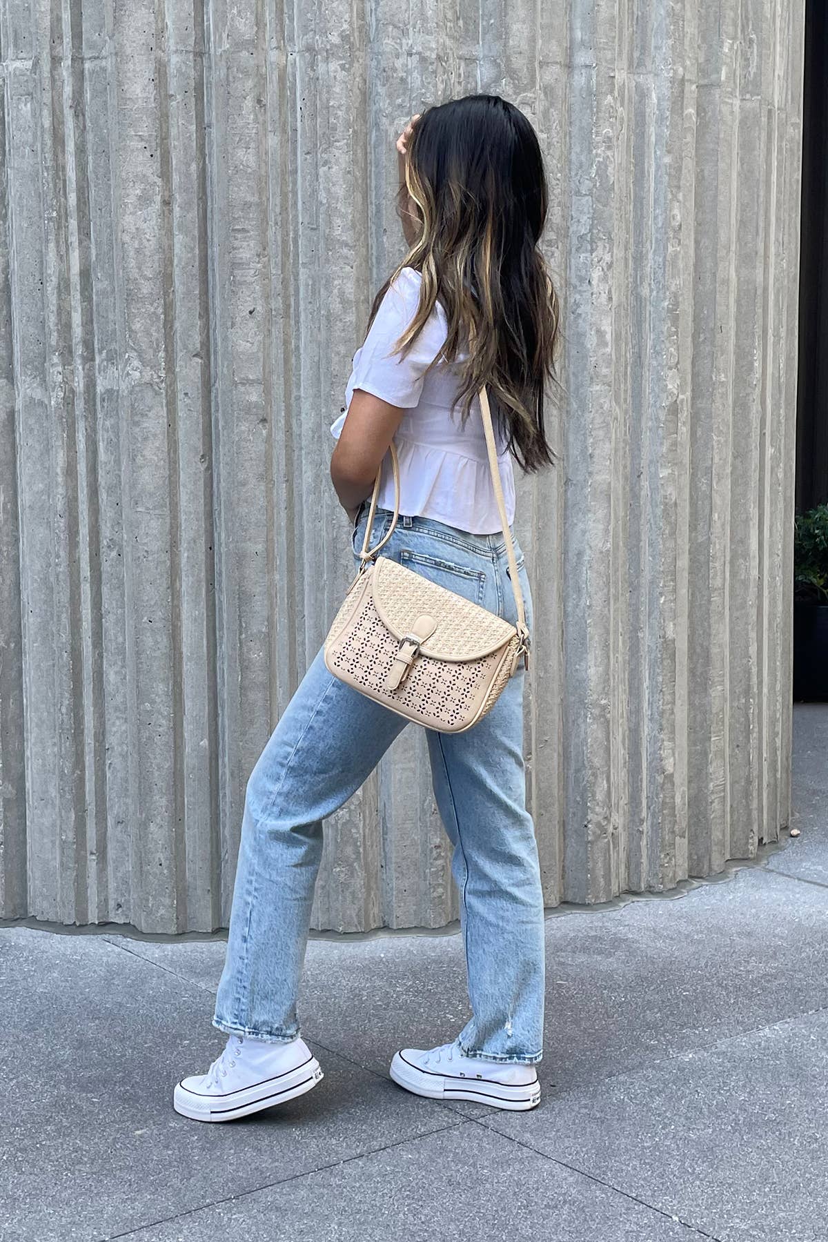 Carolina Woven Lasercut Crossbody