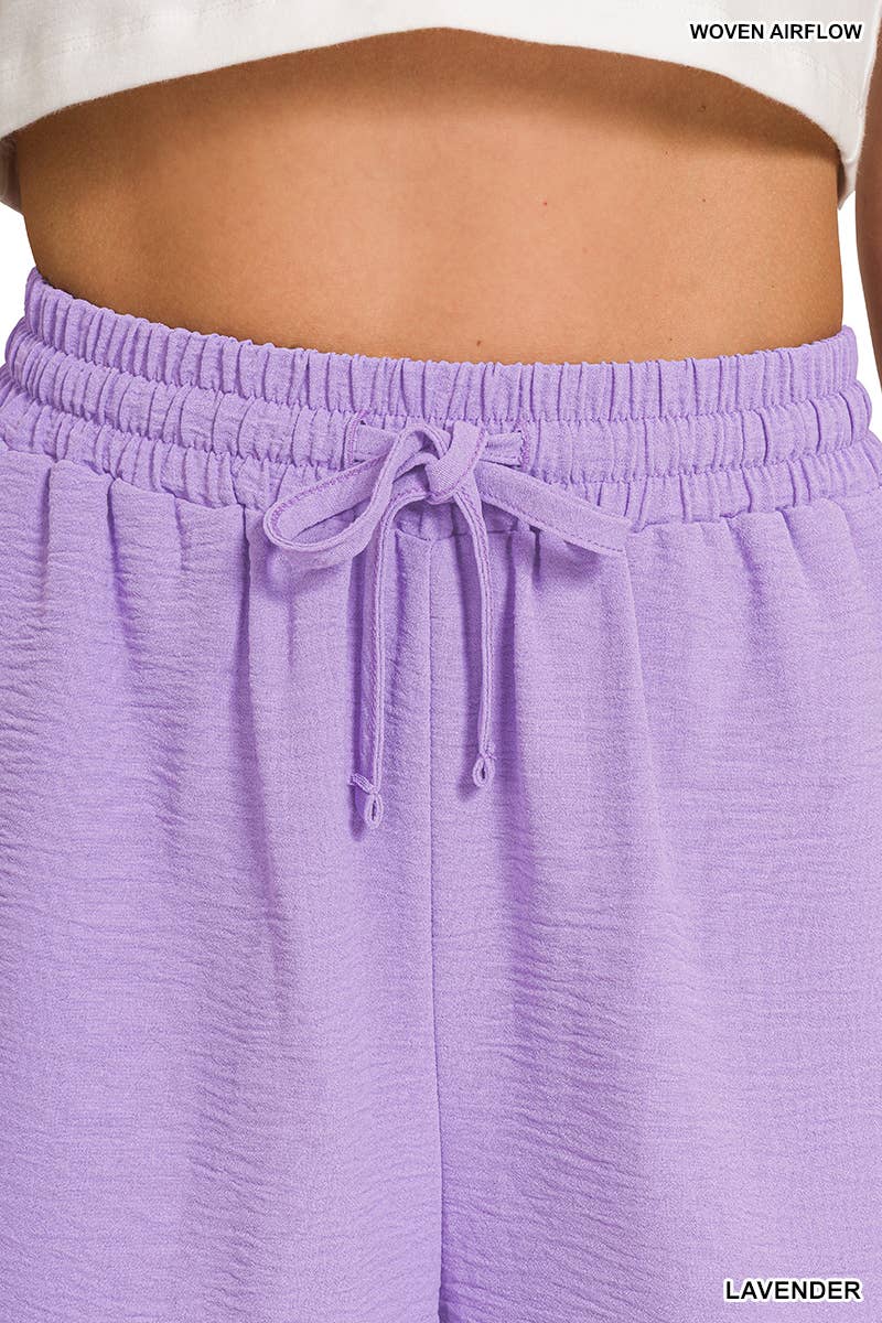 Woven Airflow Top & Shorts Set