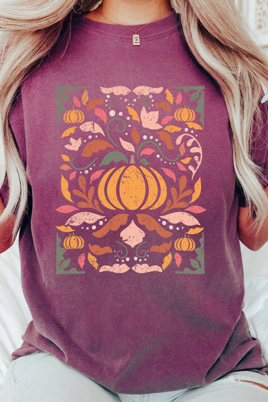 Fall Pumpkin Design Comfort Colors Tee
