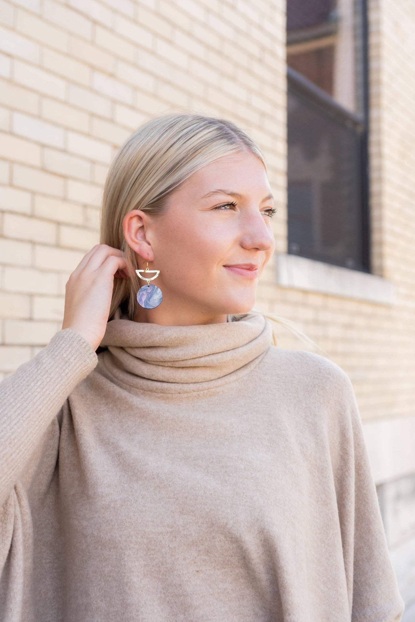 Natasha Earrings - Forrest Shimmer