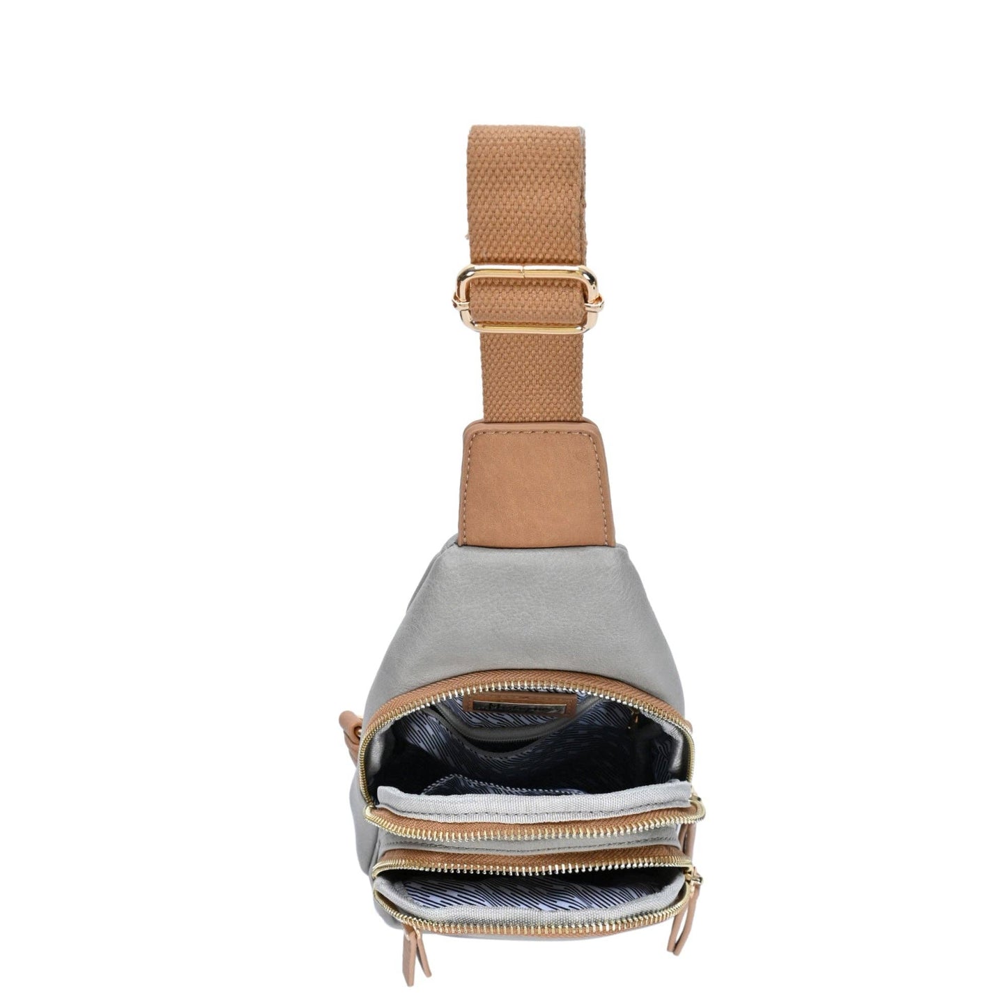 Tasha Multi Zip Compartment Sling Bag