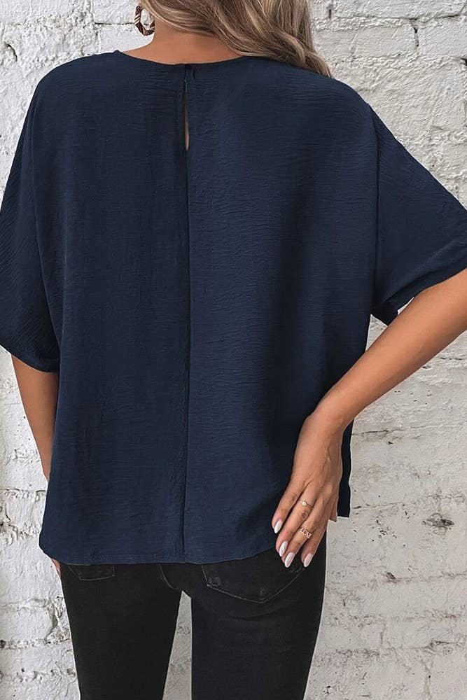 Batwing Sleeves Blouse (3 colors)
