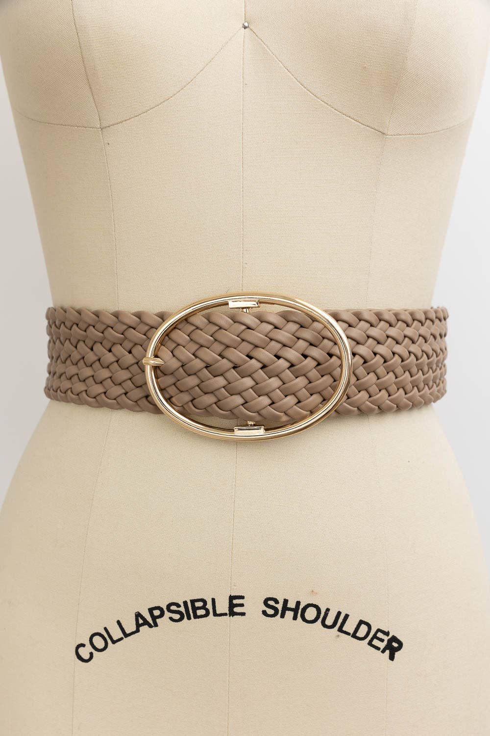 Wide Braided Belt