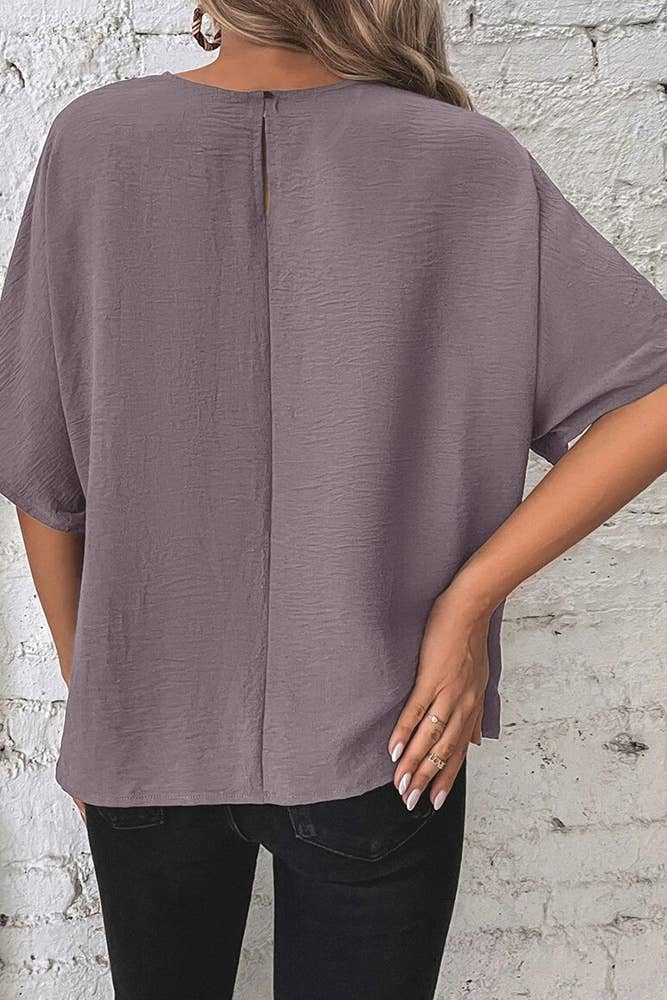 Batwing Sleeves Blouse (3 colors)