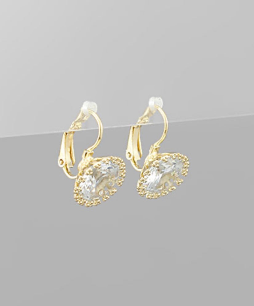 Crystal Euroclasp Earrings