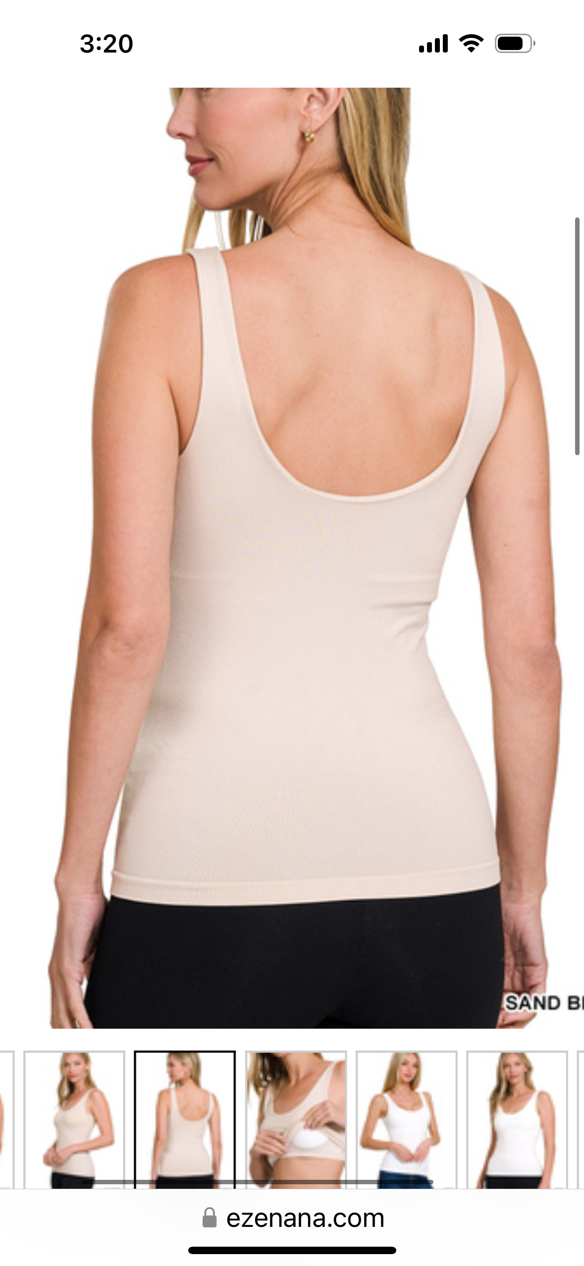 Seamless Tank w/Built in Bra
