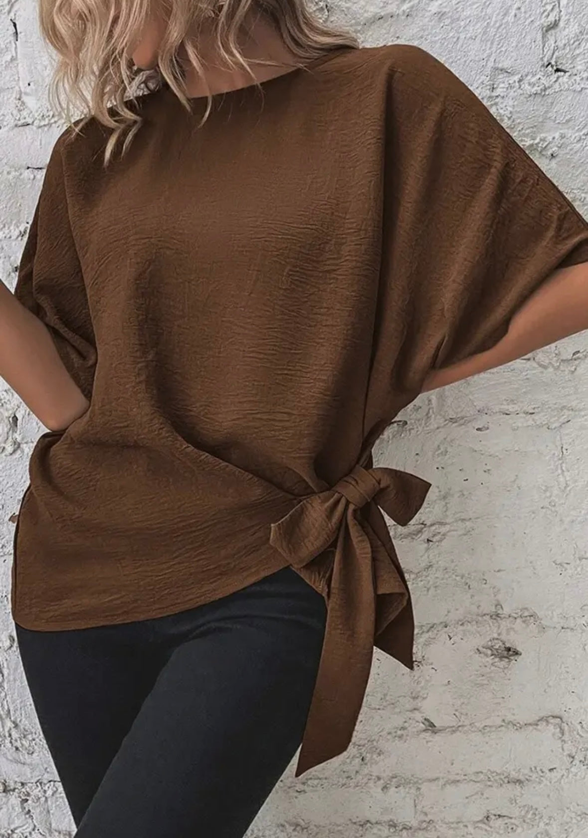 Batwing Sleeves Blouse (5 colors)