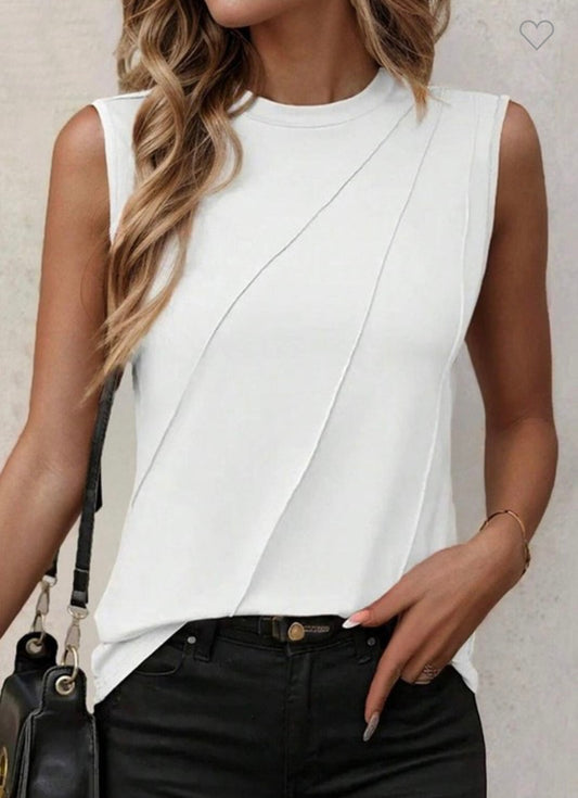 Pleated Tank (4 colors)