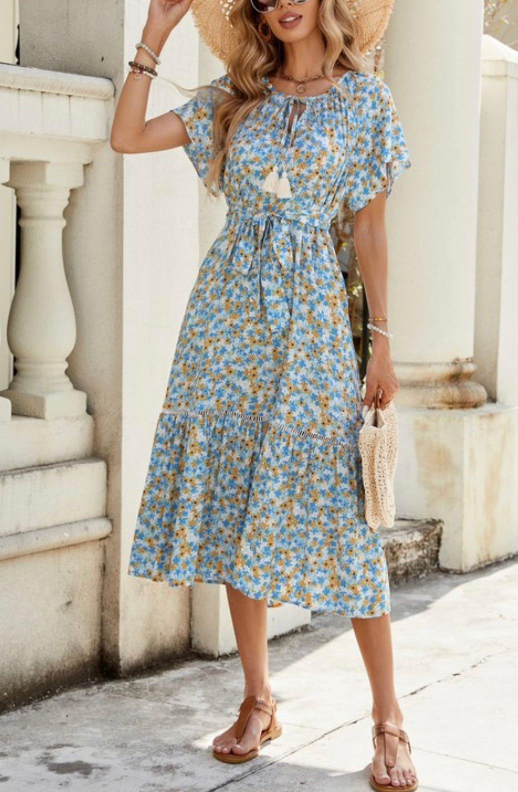 English Garden Midi Dress
