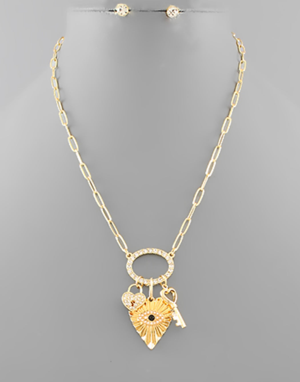 Key to My Heart Charms Necklace