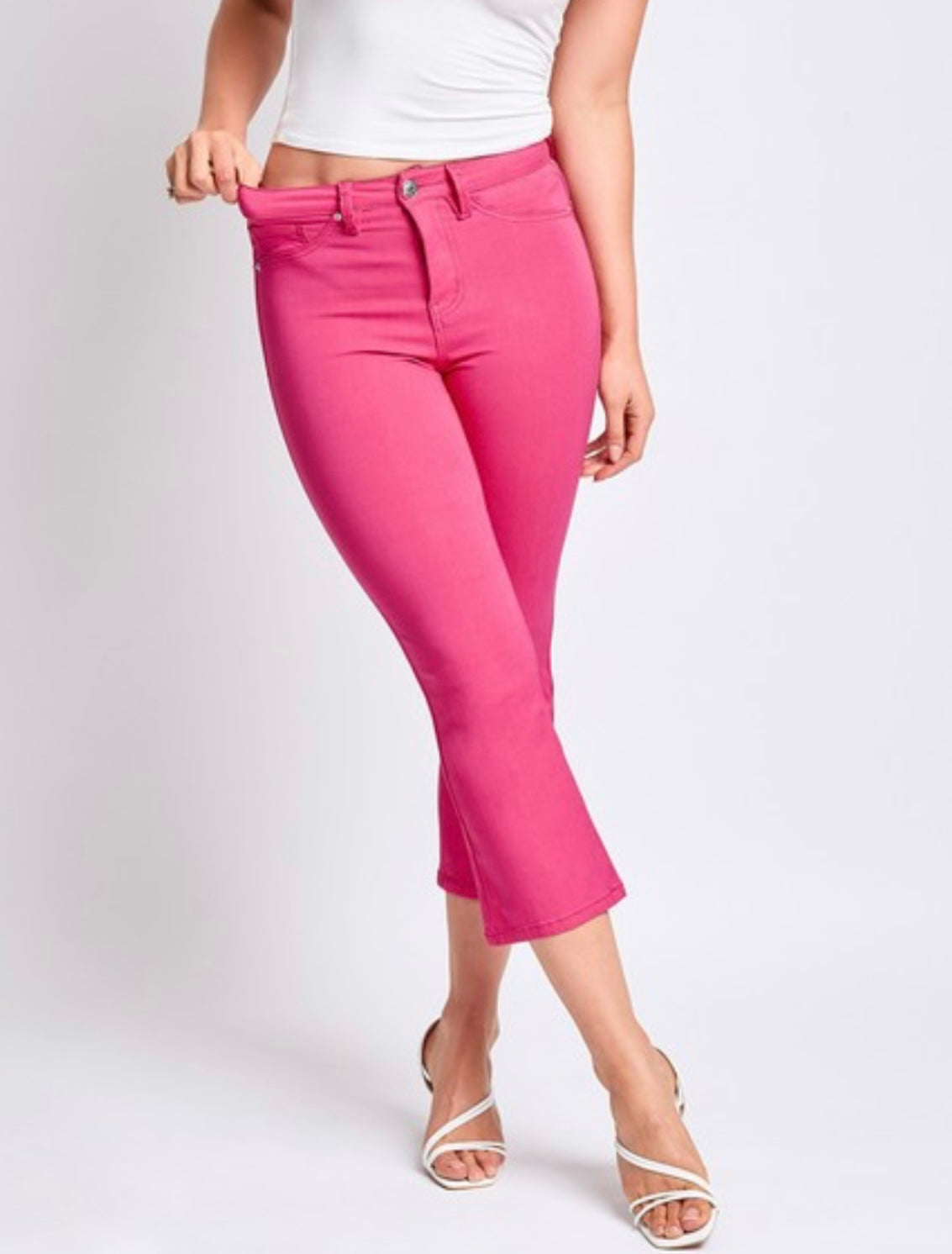 Hyperstretch Kick Flare Crops (3 colors)