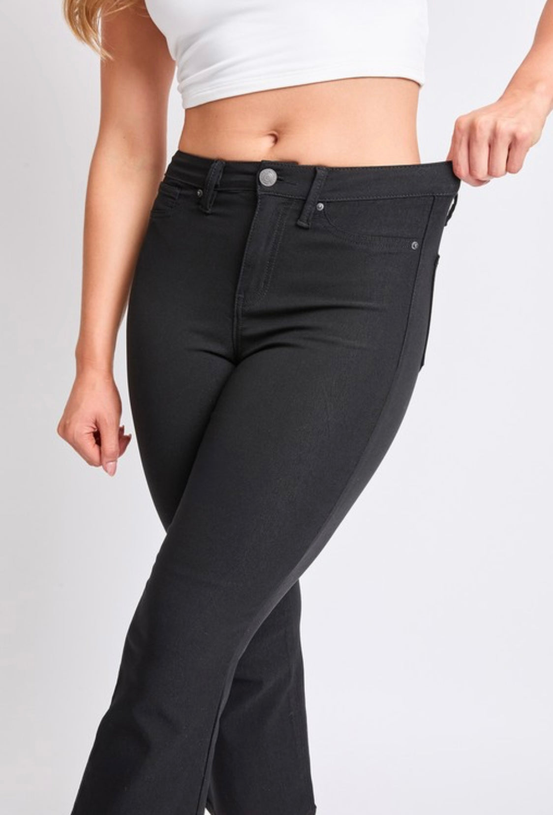 Hyperstretch Kick Flare Crops (3 colors)