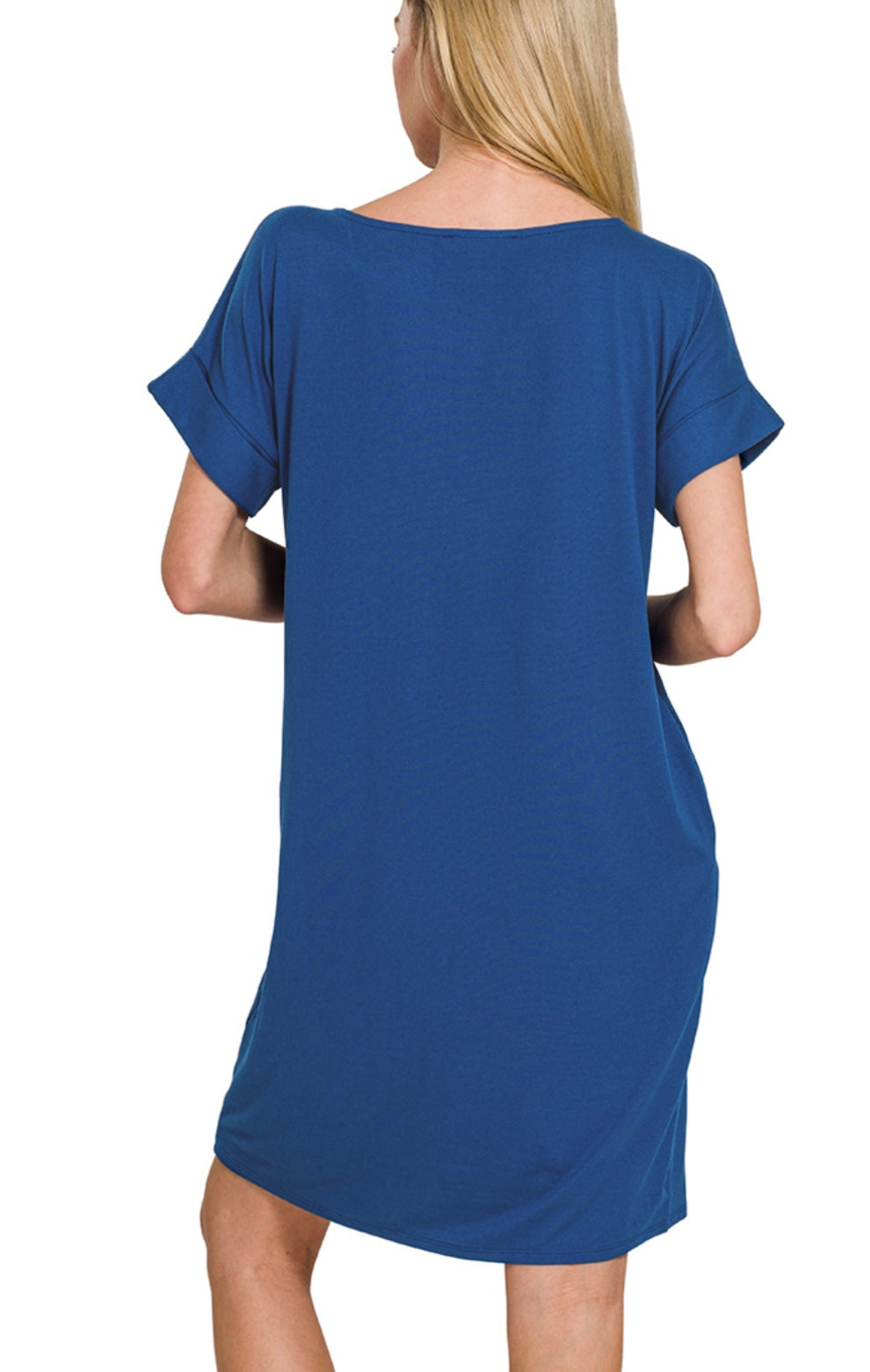 Rolled Sleeve Dress (3 colors)