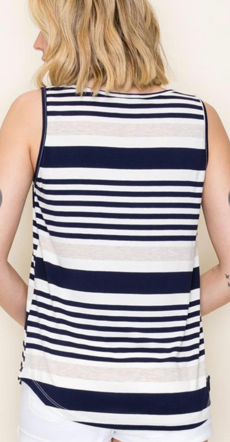 Jersey Striped Tank