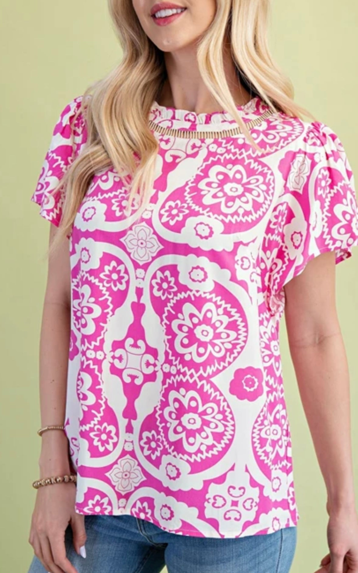 Medallion Print Blouse