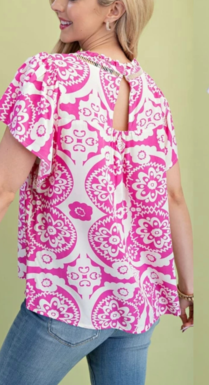 Medallion Print Blouse