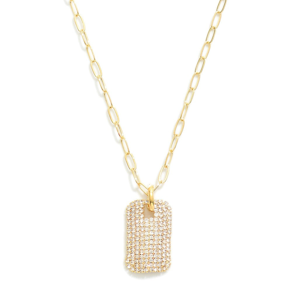 Pave Pendant Necklace