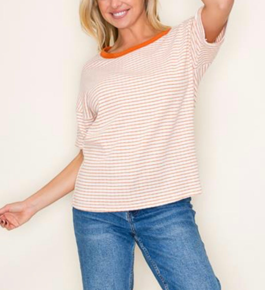 Color Trimmed Tee