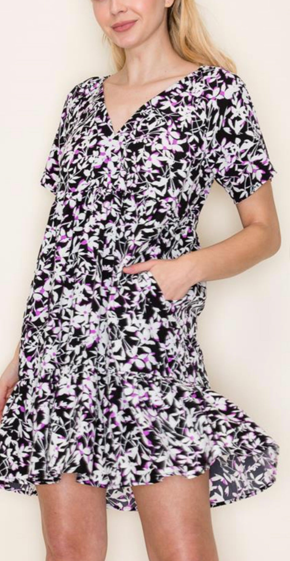 Midnight Floral Dress