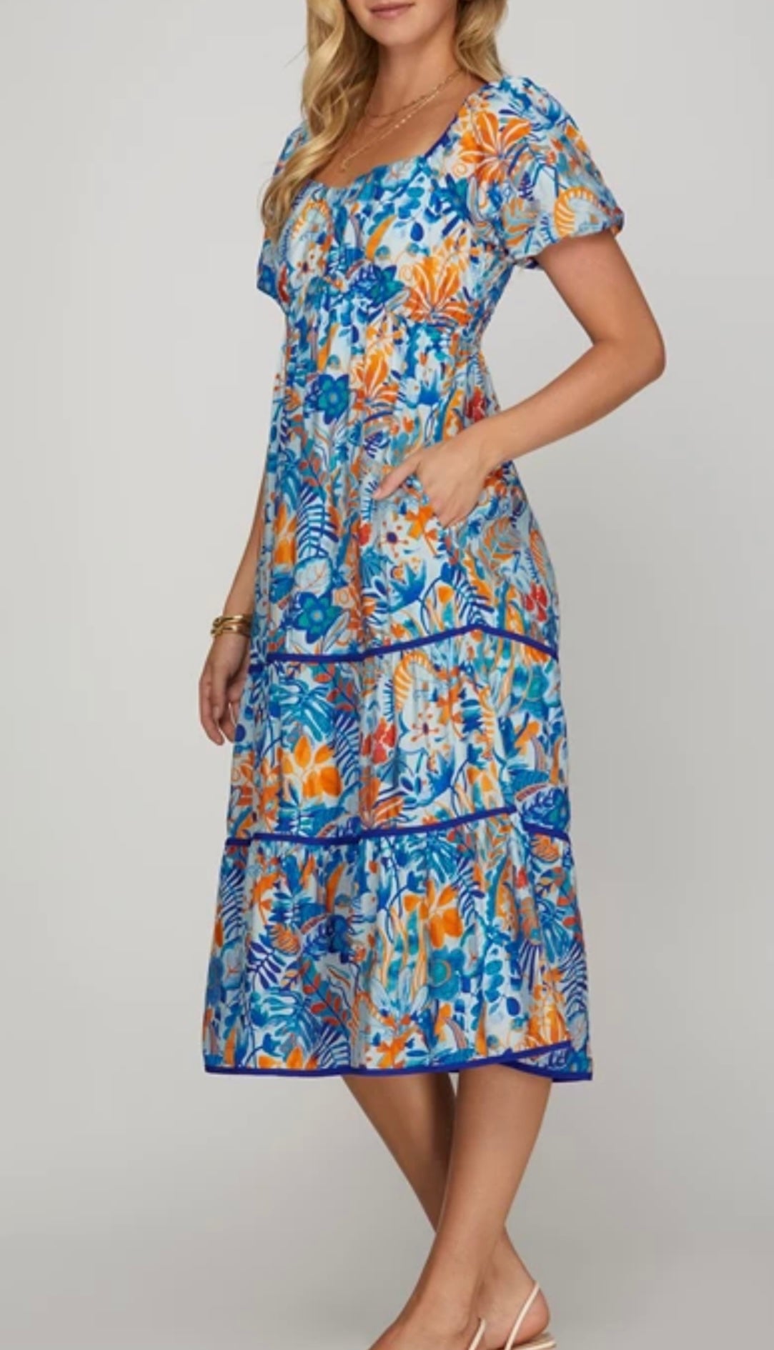 Island Bloom Maxi Dress