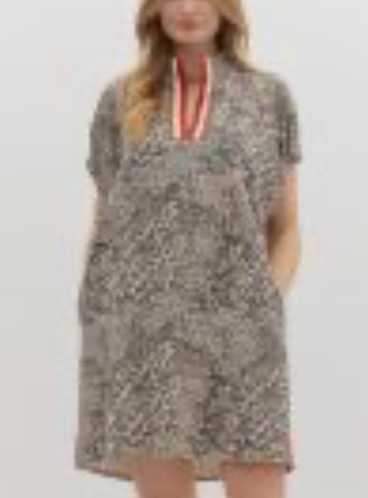 Leopard Stripes Dress