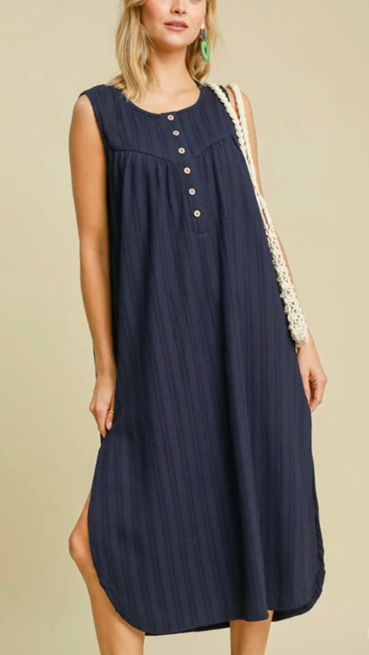 Textured Midi Dress