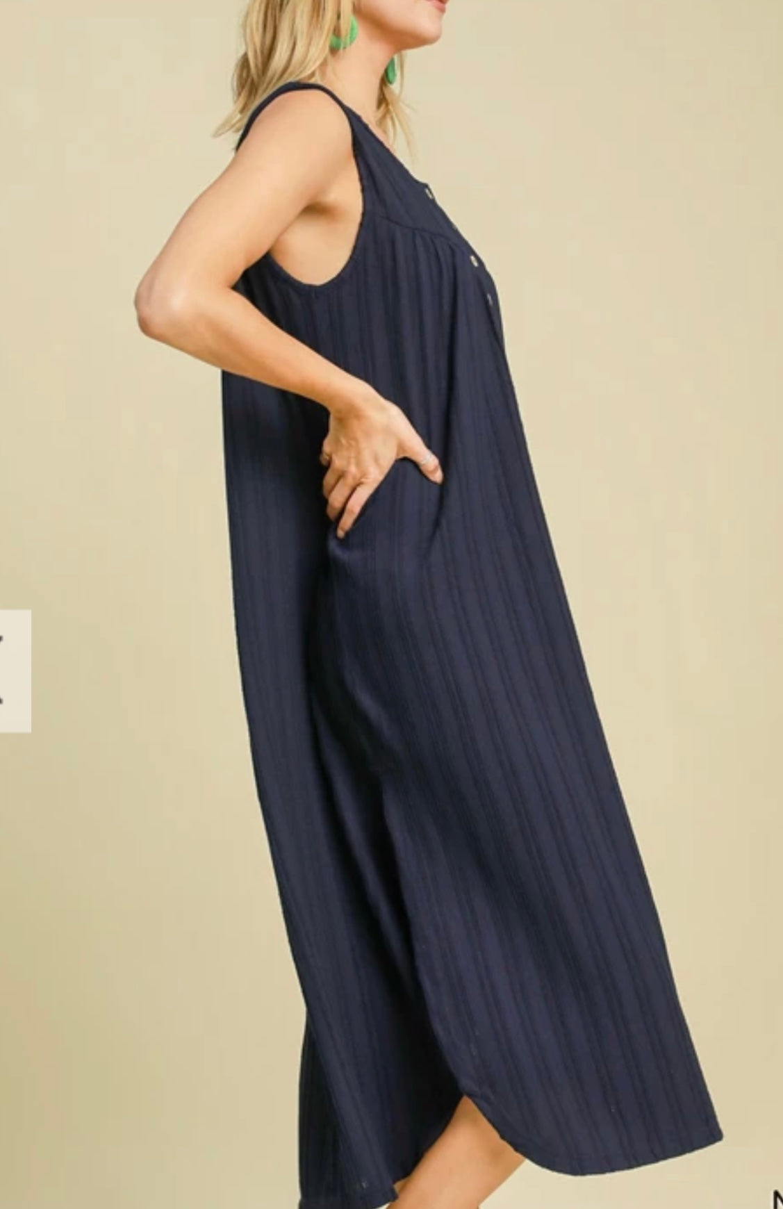 Textured Midi Dress