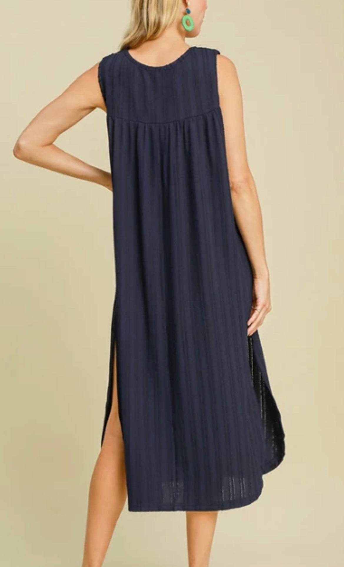 Textured Midi Dress