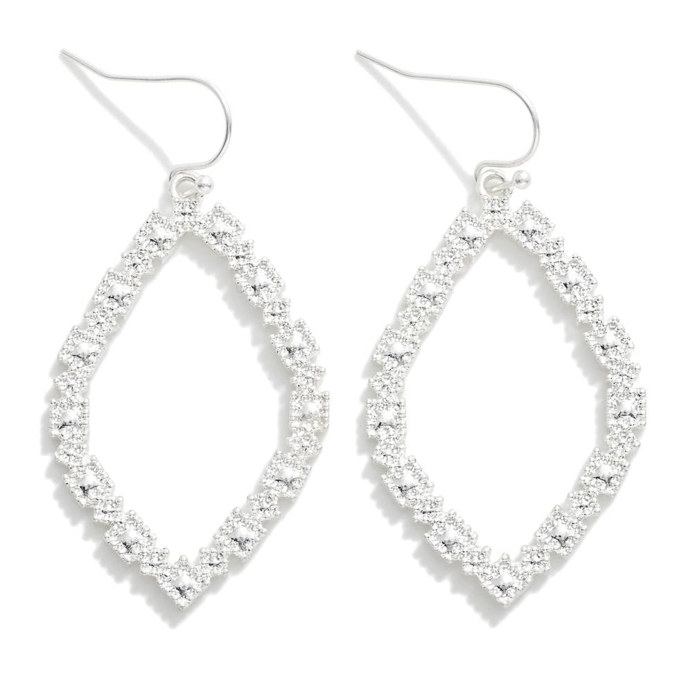 Textured Silver Earrings