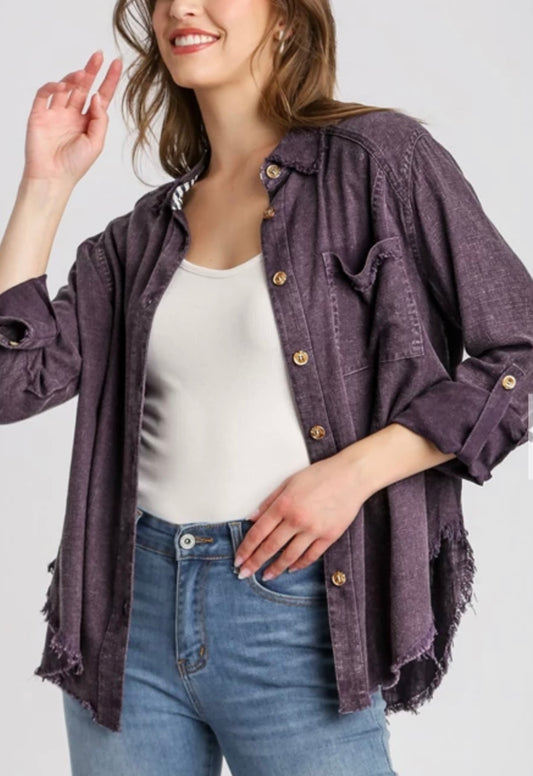 Mineral Washed Blouse