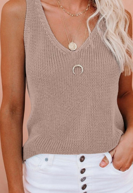 Ice Silk Knitted Tank (2 colors)