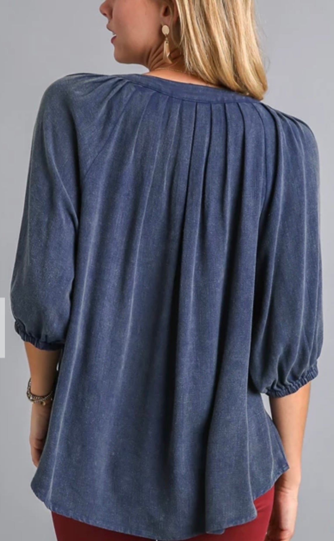 Mineral Washed Blouse (3 colors)