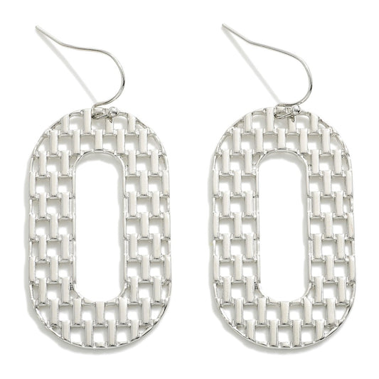 Silver Latice Earrings
