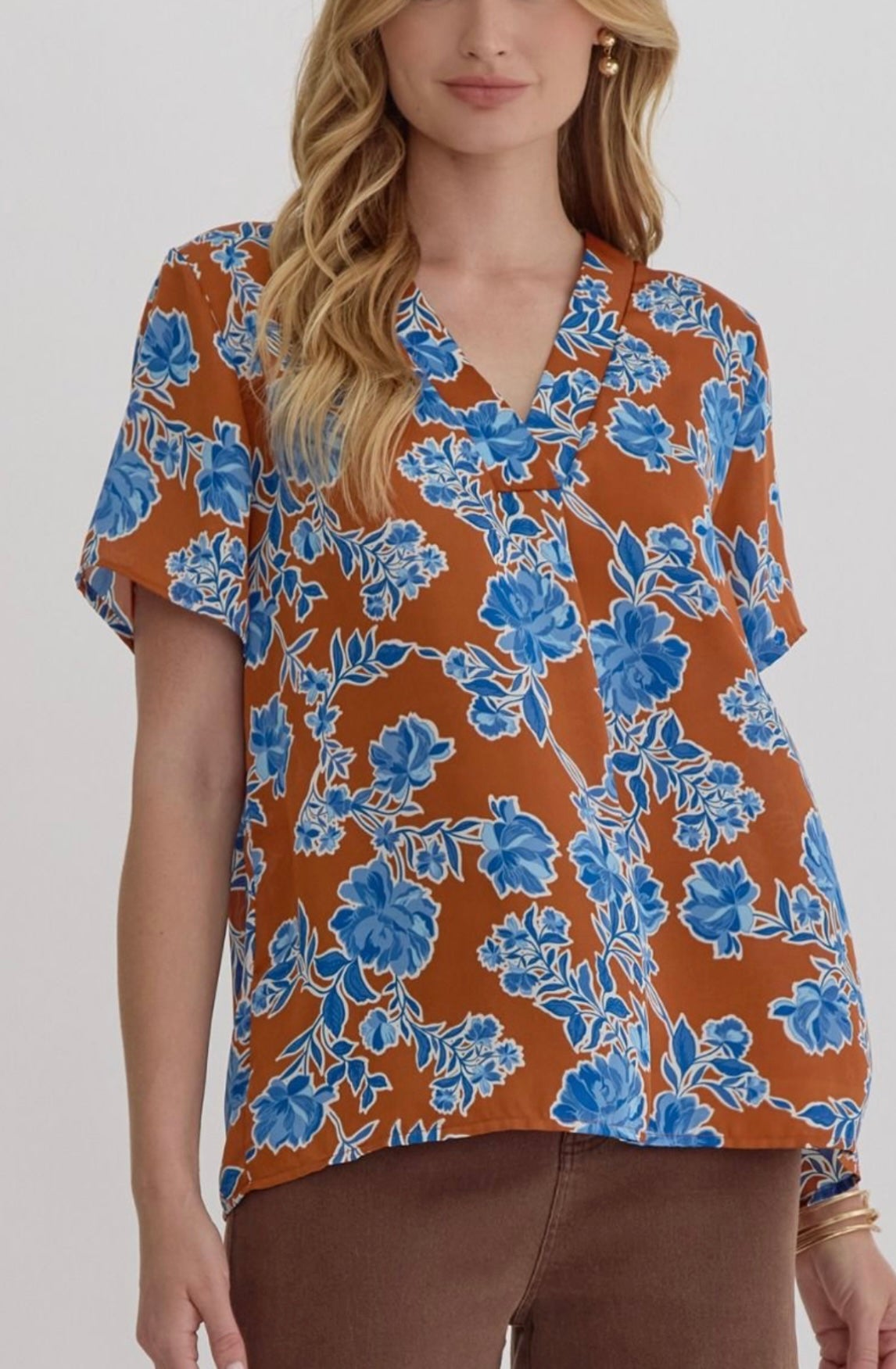Rustic Bloom Blouse