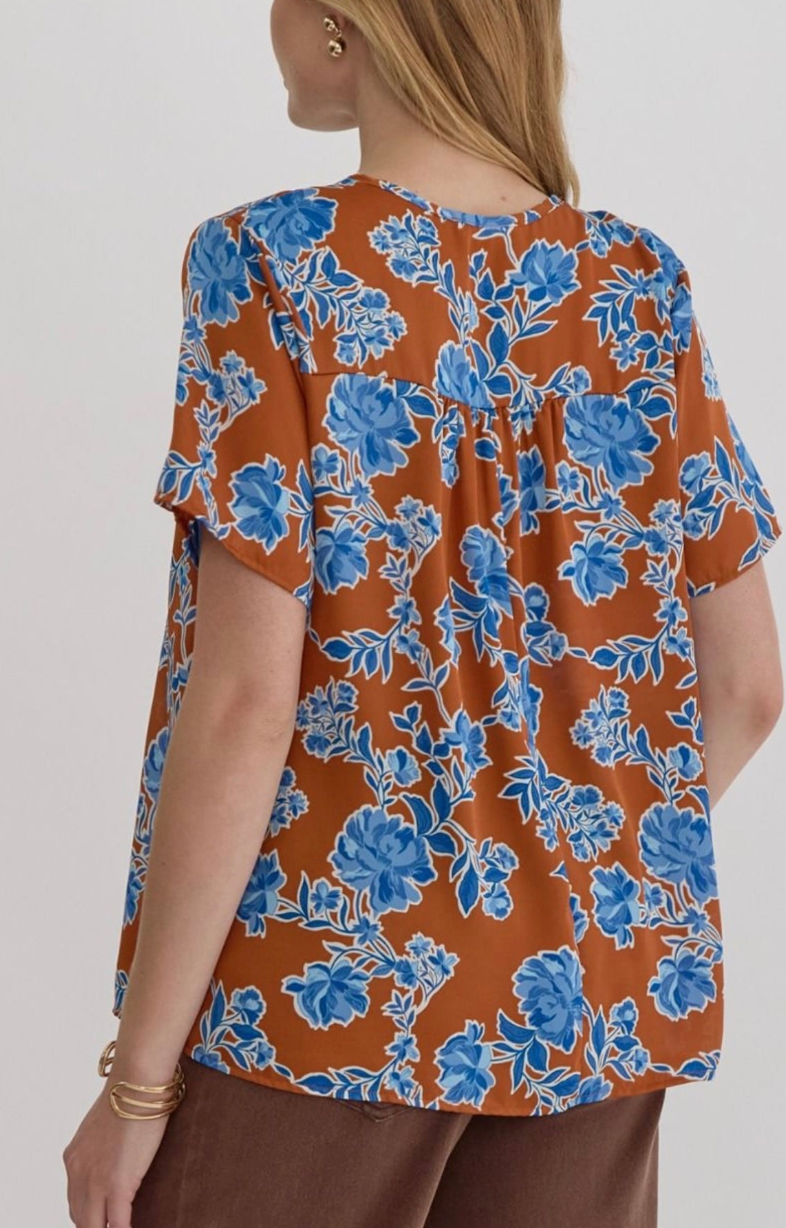 Rustic Bloom Blouse