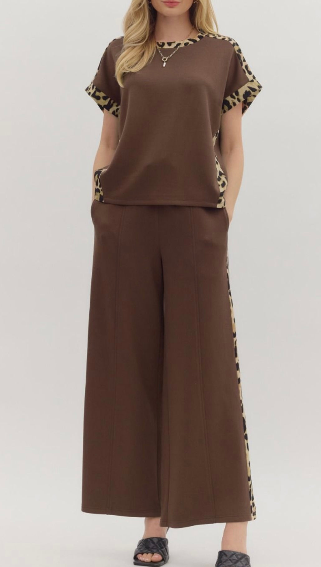 Luxe Knit Contrast Pants