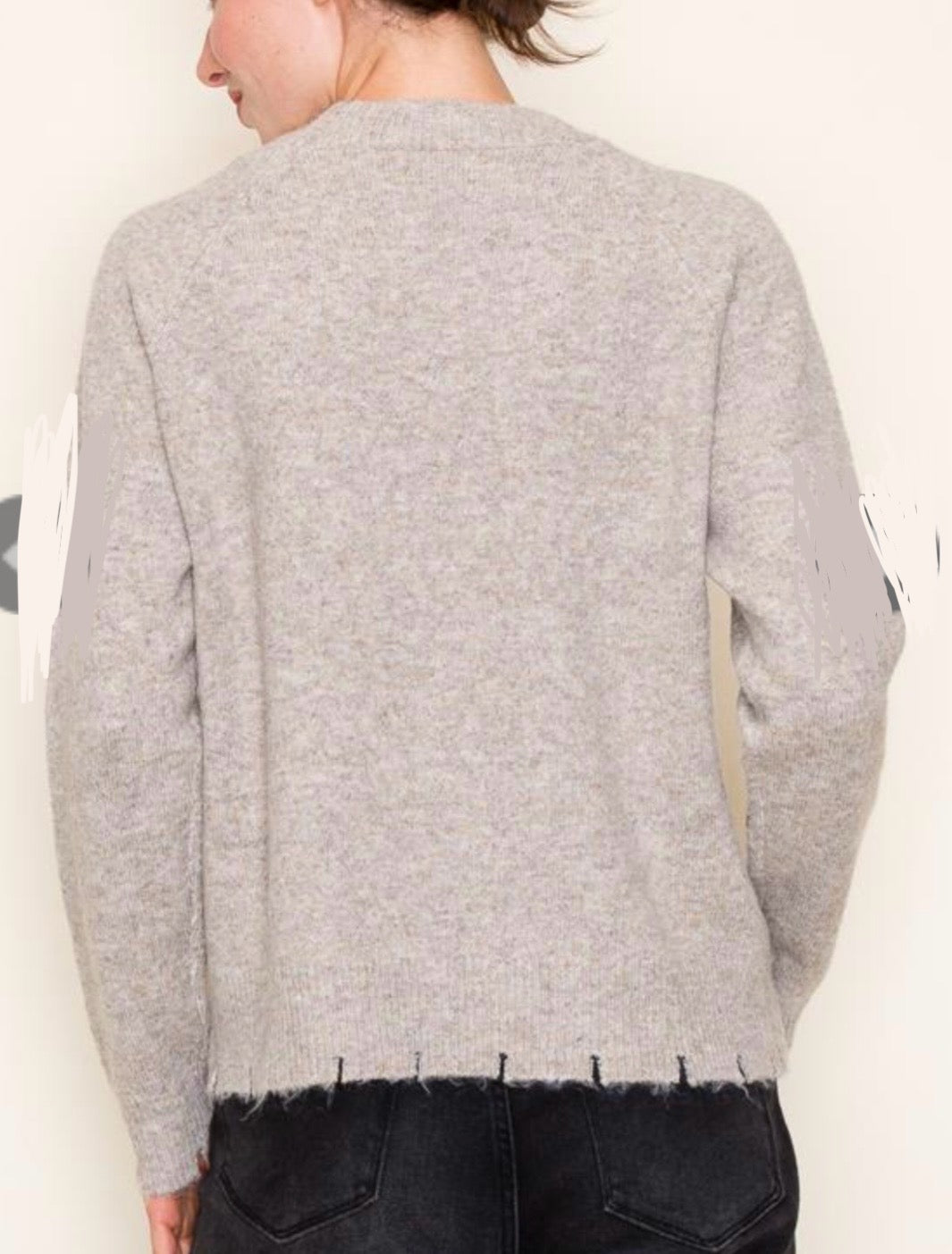 Cut Edge Sweater