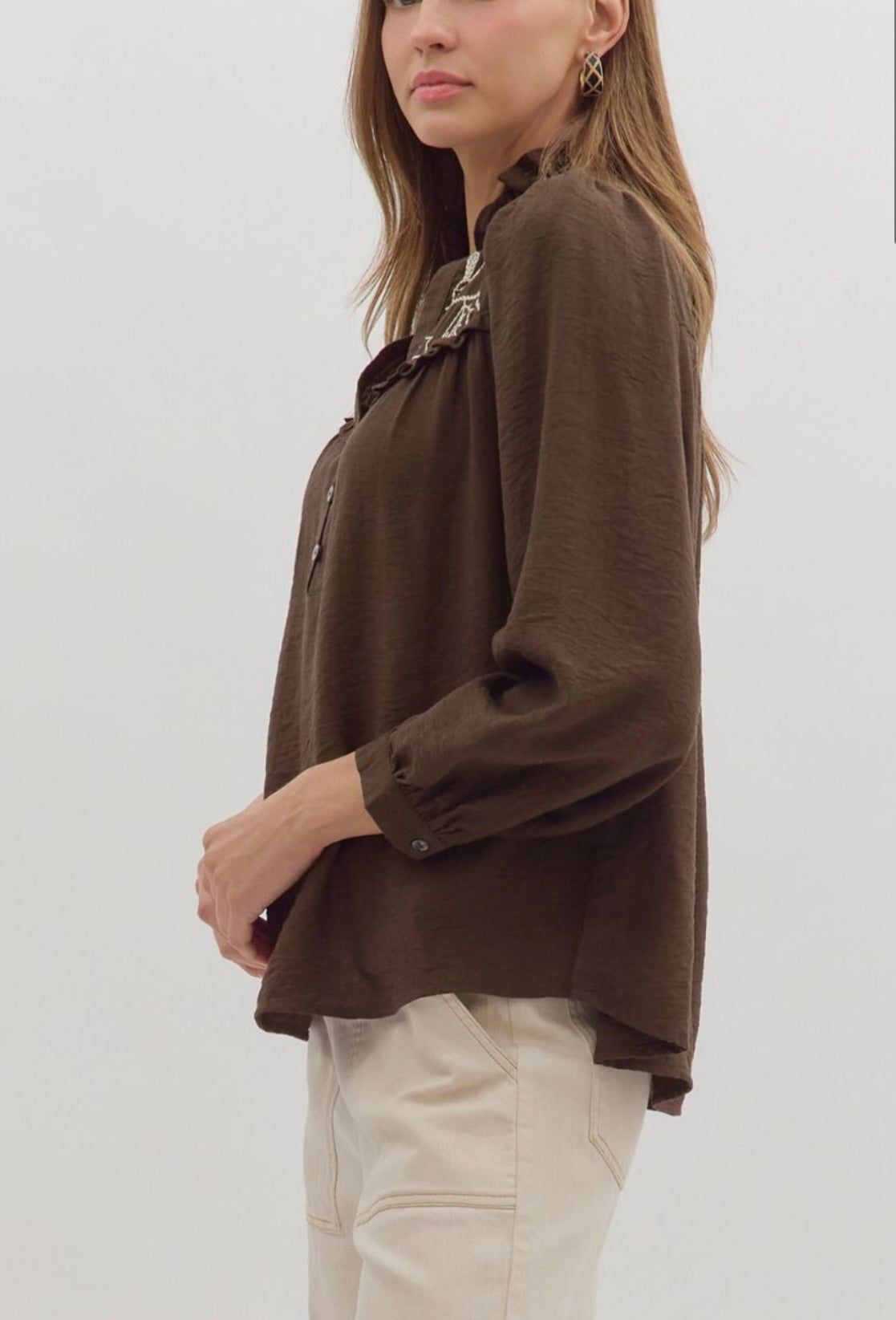 Cocoa Blossom Blouse