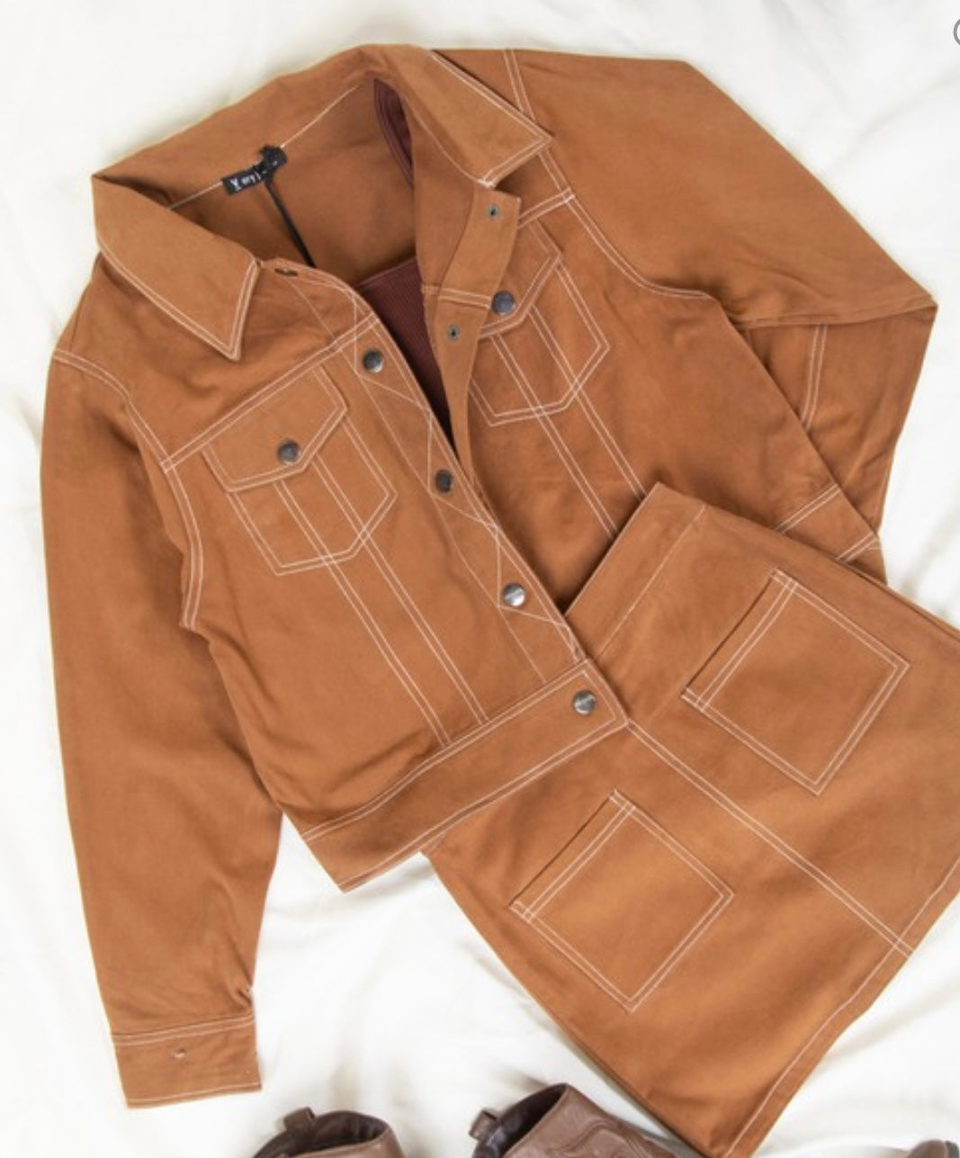 Contrast Stitch Jacket (2 colors)