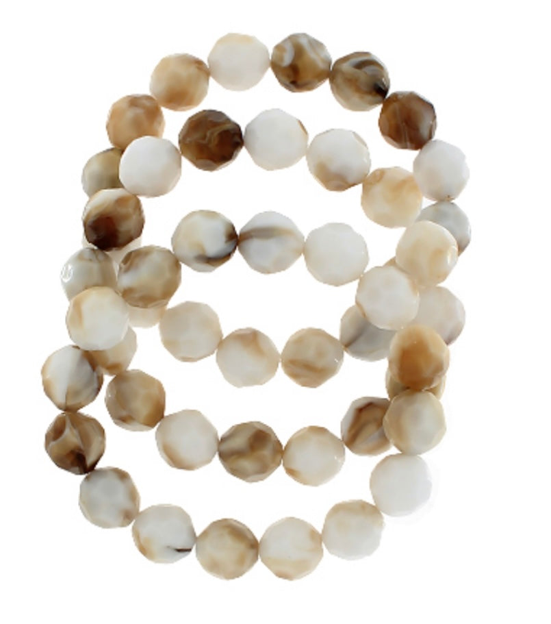 Angular Ball Bracelet Stack