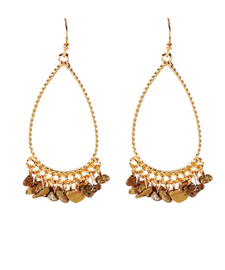 Teardrop Stone Earrings