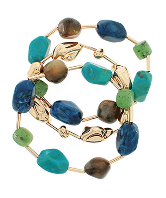 Pebble & Bar Bracelet (3 options)