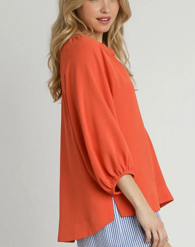 Raglan Sleeve Airflow Blouse (3 colors)