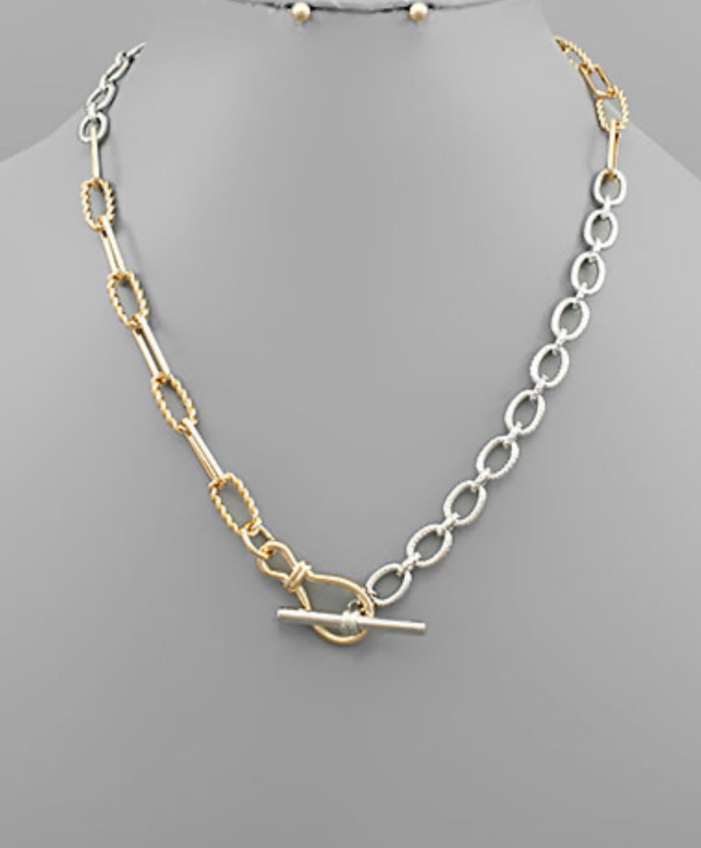 Two-tone Chain Necklace