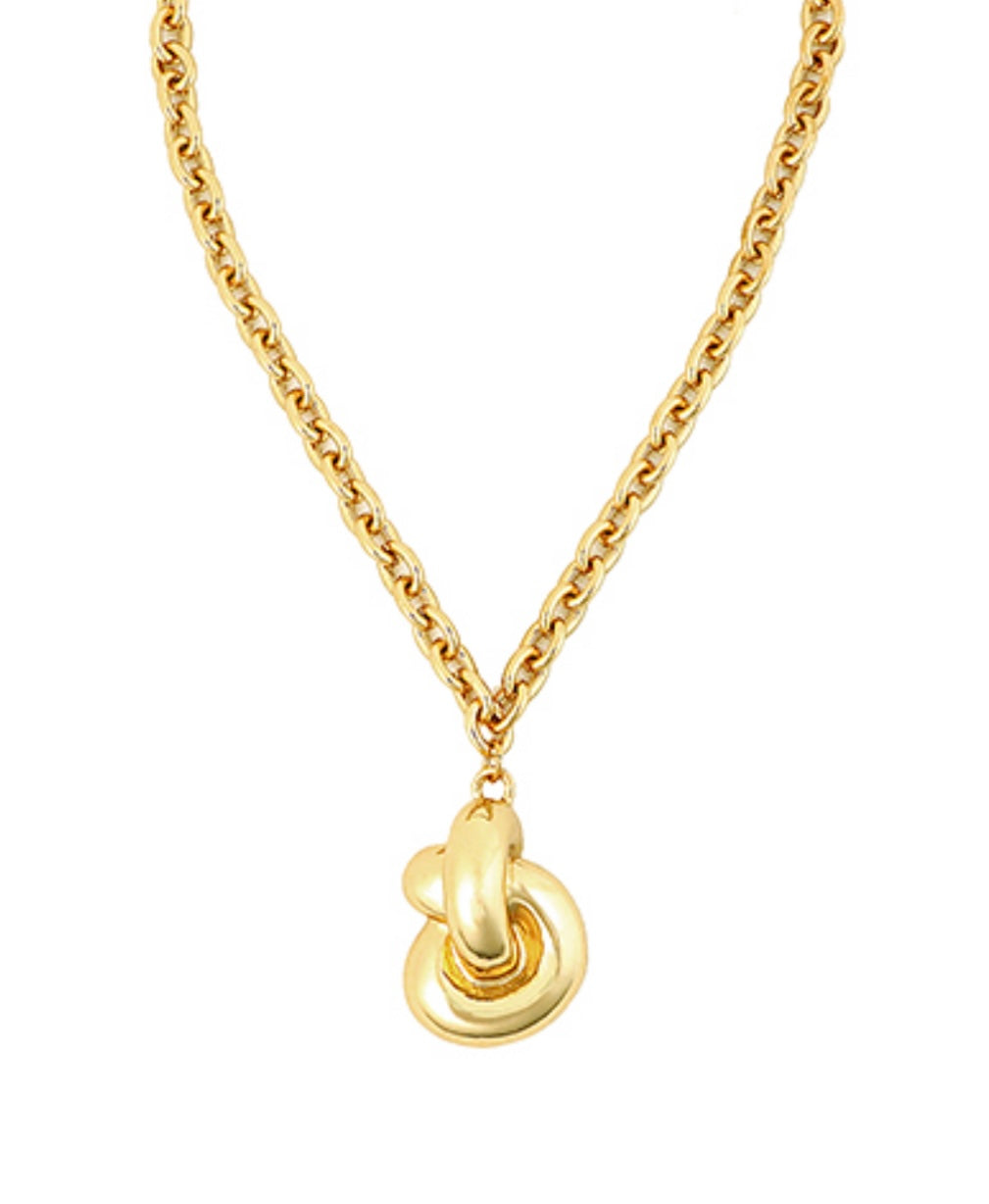 Geo Ring Pendant Necklace