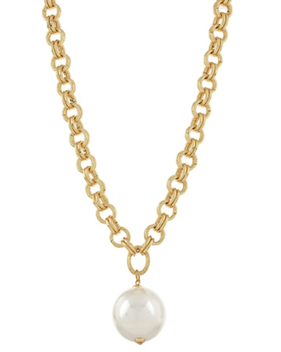 30mm Pearl Ball Necklace