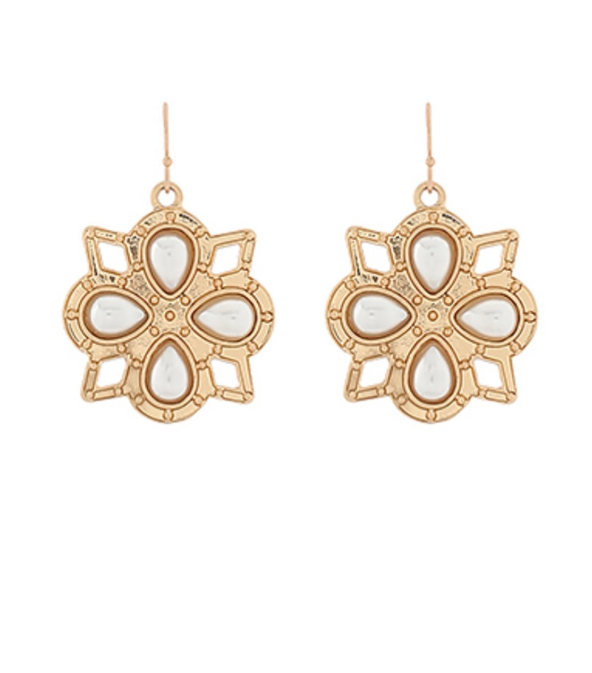 Antique Quatrefoil Earrings