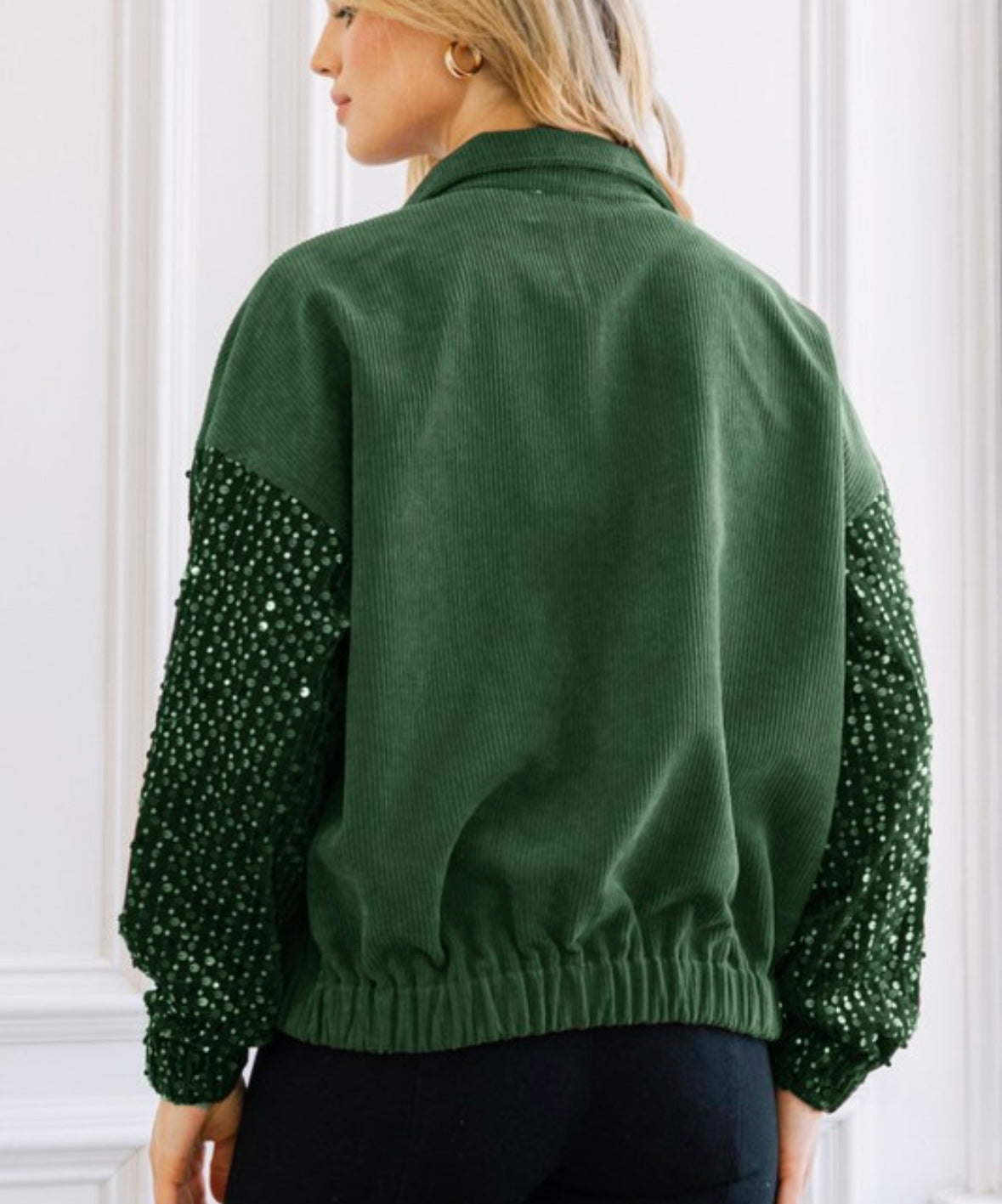 Corduroy Sequin Jacket