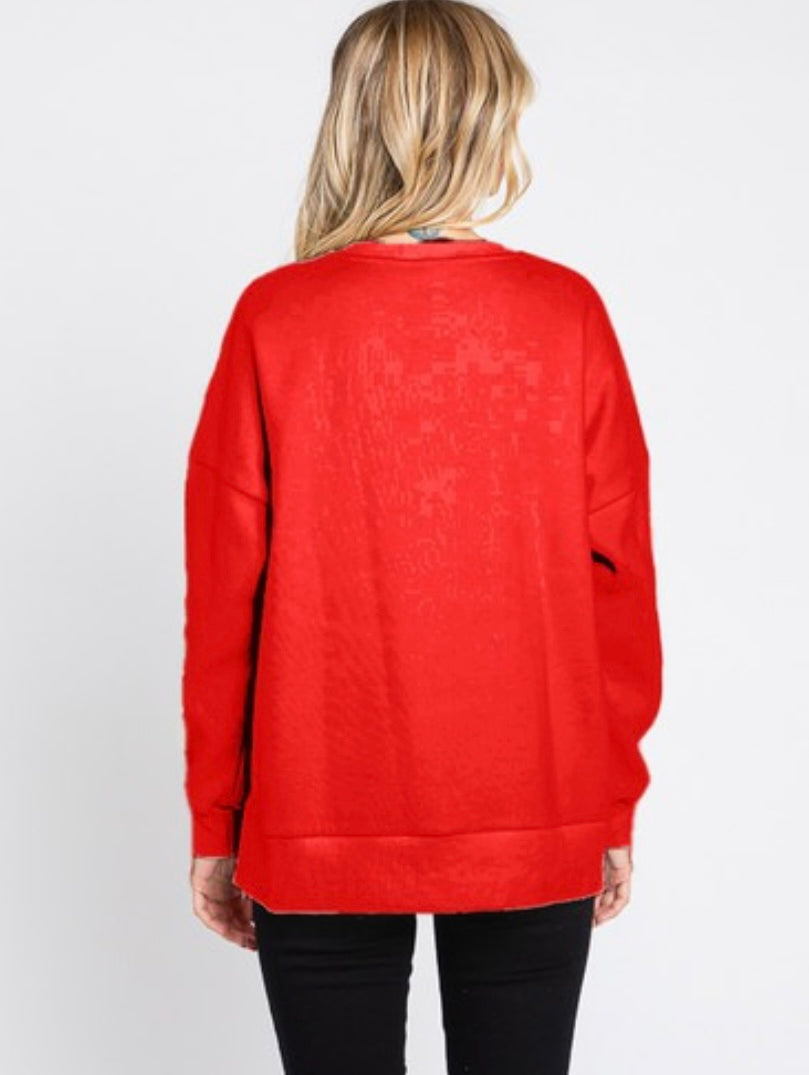 Tinsel Reindeer Pullover (2 colors)