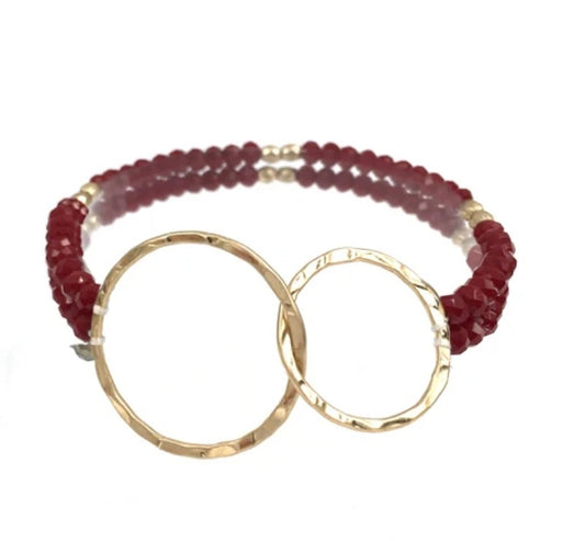 Double Strand Crystal Bracelet